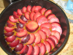 Plum and Ginger Upside Down Cake